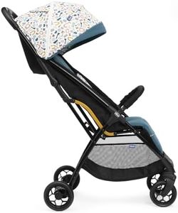 Chicco Glee Teal I Compact Easy Foldable Baby Stroller Pram I with Soft Padded Seats I Canopy and Practical Mesh I 0-5 Years I Window On Canopy - Glee Uneven Teal Stroller