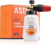 AstroAI Foam Cannon for Pressure Washer, Heavy Duty Car Foam Blaster Wide Neck Adjustable Snow Foam Lance and Thick Foam for Pressure Washer with 1/4' Quick Connector and 1 L Bottle