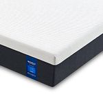 Molblly Single Mattress,Single Memory Foam Mattress,Breathable Mattress Medium Firm with Soft Fabric Fire Resistant Barrier Skin friendly Durable 3ft Single Mattress (90x190x18cm)