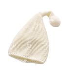 Xinqiao Toddler Beanies for Boys Girls Knitted Baby Hats Cute Elf Caps 1-8 Years (White)