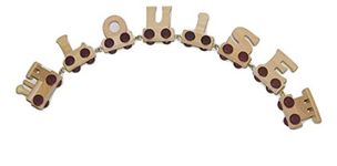 Fun World Toys® Personalized Wooden Alphabet Train Letters 6 letters Name Train