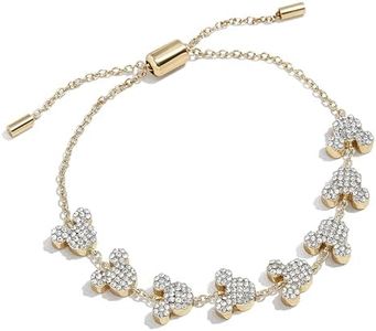 BaubleBar Mickey Mouse Disney Pavé Pull-Tie Bracelet - Clear