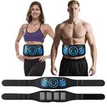 BENTENG EMS Muscle Stimulator, ABS Trainer Belt Abdominal Exerciser Stimulator, Abdominal Toning Belt, Portable Fitness Trainer, for Arm and Leg, No Need Gel Pads, USB Rechargeable(8 Modes 19 Levels)