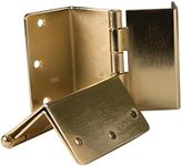 HealthSmart Expandable Door Hinges, Allow up to 2 Extra Inches for Handicap, Wheelchairs, Walkers and Rollator Accessibility, 2 Hinges, Brass