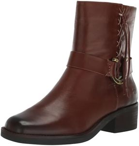 Lucky Brand Women's Kamany Braided Bootie Ankle Boot, Roasted, 8