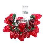 Fruit String Light, Battery Powered Indoor Outdoor Lighting Lamp, Strawberry Fairy Lights for Garden/Yard/Home/Party/Christmas Tree Decorations(Strawberry,size:3m/118.11in)