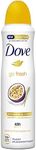 Dove Go Fresh Deodorant Spray Passion Fruit Antiperspirant 48 Hours of Protection 150ml