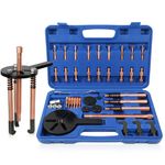 KAISAL 36 in 1 Bearing Puller Kit Inner Bearing Removal Tool Blind Hole Bearing Removal Puller Separator Set Bearing Disassembly Tool No Damage 3 Jaw Puller Set with Carrying Case