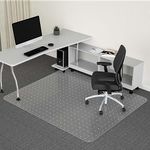 Office Chair Mat for Carpeted Floor - 48" x 60" Large Desk Chair Mats - Easy Rolling Floor Protector Mat - Easy to Clean (Rectangle)