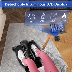 YYFITT Under Desk Elliptical Machine – Compact Luminous Display