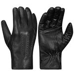 Harssidanzar Leather Gloves Men's,W