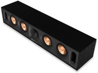 klipsch Reference Next-Generation R-30C Horn-Loaded Center Channel Speakers for Crystal-Clear Home Theater Dialogue in Black