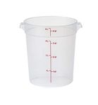 Cambro (RFS4PP190) 4 qt Round Polypropylene Food Storage Container - Camwear®