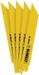 Dewalt 24 TPI Bi-Metal Reciprocating Saw Blades, 152 mm Length (Pack of 5)