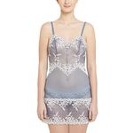 Wacoal Women's Embrace Lace Short Lacy Baby Doll Chemise, [Grey,