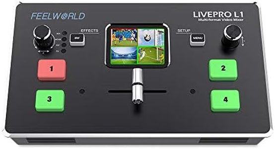 FeelWorld LIVEPRO L1 Multicamera Video Switcher with 4 x HDMI Inputs and USB Streaming