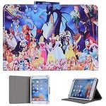 10" Tablet Case - Universal Stand Case Folio Cover for ALL 10in 10.1in Inch Tablets/Fits 9.7" 10.1" 10.2" 10.3" 10.4" 10.5" 10.6" Touchscreen Tab (All Disney Characters)