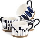 SOUJOY Set of 4 Porcelain Coffee Mu