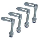 AB Tools Antiluce Drop Catch Anti-Luce Fasteners M12 x 75mm Tail Gate Trailers Gates 4pc