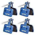 Brake Pads for Bicycle, AGPTEK 4 Pairs Bike Disc Brake Pads, Compatible with Shimano B01S M515 M525 C501 C601 M415 M416 M485 (Blue)