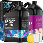 Clear Pour 32oz Epoxy Resin Kit - Premium Crystal Clear Epoxy Resin Kit - Art Resin, Craft, Jewelry Casting, DIY, Tumblers, Wood & Resin Molds Coating (16oz x 2)