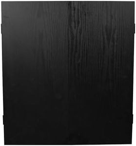 RUTHLESS Gabinete de tablero de dardos | Almacenamiento profesional de diana cuadrado negro resistente