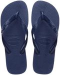 havaianas Women's Top Flip Flop Sandal, Navy Blue, 9/10 M US