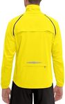 Little Donkey Andy Men's Quick-Dry Running Jacket, Convertible UPF 50+ Cycling Jacket Windbreaker with Removable Sleeves, Yellow Size XXL