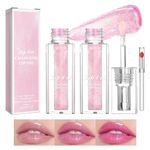 XdealCozyxc 2PCS Magic Colour Changing Lip Oil, Long Lasting Moisturizing Non-Sticky Fresh