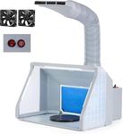 Painter Spray Gun Spray Booths Airbrush with Two Motor Hobby Craft Booth (E550BLK)