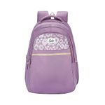 Genie Kira Laptop Backpack in pastel Lavender colour.3 zips, Water Resistant, Lightweight Bags for Office, Travelling. 36 litres. 19"