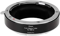 Fotodiox Pro Automatic Macro Extension Tube, 15mm Section - for Nikon Z-Mount MILC Cameras for Extreme Close-up Photography