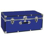 Mercury Luggage Seward Trunk College Dorm and Camp Storage Footlocker, Blue, 30-Inch