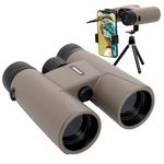 Ghime Binoculars for Long Distance, 10x42 Ultra HD Binoculars for Adults with Phone Adapter, High Power Binoculars with BAK4 Prism and FMC Lens, Waterproof Binoculars (6 Months Warranty)