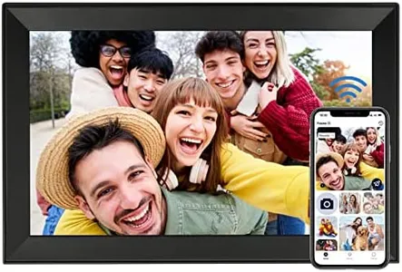 AEEZO 15.6 Inch WiFi Digital Picture Frame, Full HD Touchscreen Smart Digital Photo Frame with 32GB Storage, Auto-Rotate, Easy Setup to Share Photos or Videos via AiMOR APP, Wall Mountable