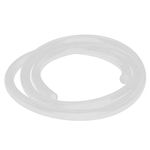 Yesallwas 12mm x 16mm 3.3ft Silicone Tube Flexible Silicone Rubber Tubing Water Air Hose Pipe for Pump Transfer (12mmX16mm 1M)