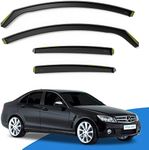 EdgeVisors Wind Deflectors Set Fits: Mercedes C-Class W204 2007-2014 4 Door Saloon 4pc