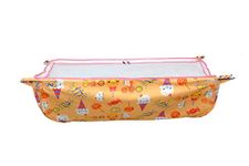 Dakulo Baby Product® Soft Cloth Swing New Born Baby Cradle/Ghodiyu/Khoyu Hammock in Cool Cotton with Net, Orange