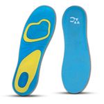 Wonder Care Dual Gel Extra Soft Insole for Shoes Men, Trimmable Heel Support Inner Insoles, Orthopedic Insole for Flat Feet, Breathable Extra Comfort Shock Absorption Sole (Size 9.5-15.5 UK) -1 Pair