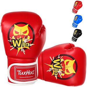 TUXHUI Kids Boxing Gloves for Kids Boys Girls Youth Age 5-12 Years Training Gloves for Punching Bag Kickboxing Muay Thai