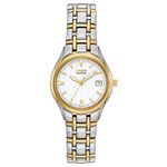 Citizen Eco-Drive Corso Quartz WoMen's Watch, Stainless Steel, Classic, Two-Tone (Model: EW1264-50A)