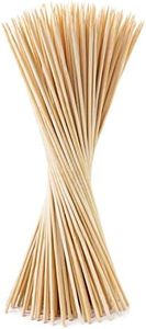 MC Spiedini per barbecue in legno 100pz Bastoncini Bambù 25cm *3mm Spiedini Legno - Ideale per antipasti, Barbecue, Frutta, Fontane di Cioccolato, Cocktail - Spiedino di Bambù Stuzzicadenti Lunghi