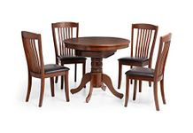 Julian Bowen Dining Table, Rubberwood, Mahogany, ONE Size