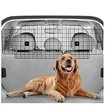 rabbitgoo Dog Car Barrier for SUVs, Adjustable Large Pet Barriers Universal-Fit, Heavy-Duty Wire Mesh Dog Van Guard, Pet Vehicles Gate for Cargo Area, Safety Car Divider for Safety Dogs Travel