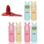 Lipstick Tube, 6 Pcs/set Lip Balm Tube Kit Refillable Lipstick Container Empty Cartoon Animal Shape Makeup Tools for DIY Homemade Lipstick