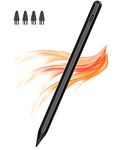 Stylus Pens for Touch Screens Magnetic iPad Pen Rechargeable Digital Tablet Pen, Kenkor Stylus Pen for iPad/Android/iOS -iPad/Pro/Air/Mini/iPhone/Samsung/Lenovo Smartphones and Tablets Devices (Black)