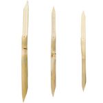 AUEAR, 3 Pack Bamboo Double Head Pointed Stylus Pen Bamboo Reed Pens Pottery Ceramic Shaping Tools Polymer Clay Tool