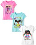 The Children's Place Girl Power Short Sleeve Graphic T-Shirts,multipacks, Girls Rule 3-Pack, X-Large