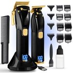 Fagaci Professional Hair Clippers for Men Set Turbo Power with Precise Cutting, Barber Clippers for Hair Cutting, Cordless Hair Clippers and Trimmers Set, Maquina de Cortar Cabello, Haircut Barber Kit