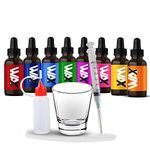 Wax Liquidizer 8 Bottle Flavours Mix Kit | 8 x 15ml E-juices | Mix Kit | Evod Pen Kit